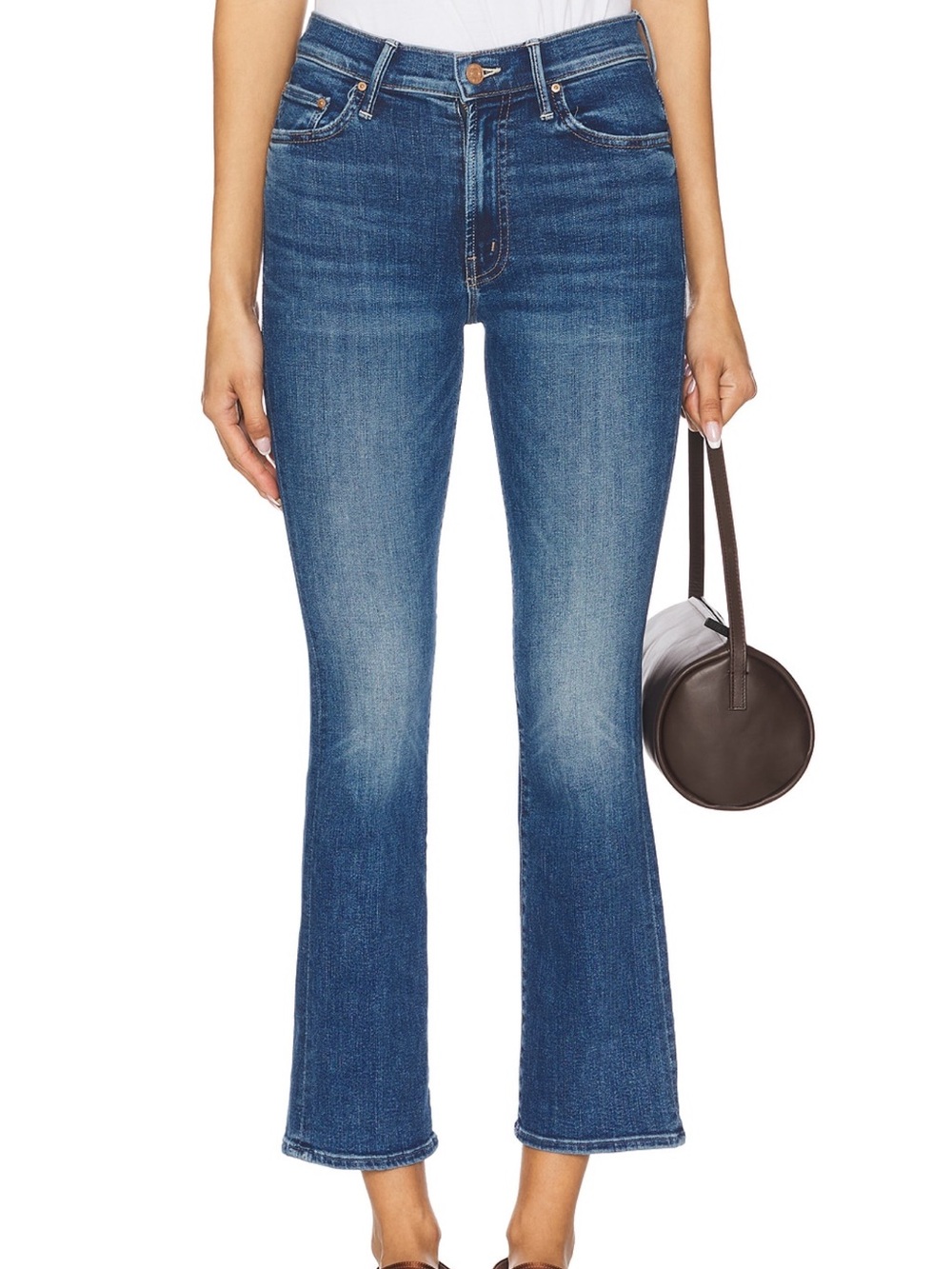 EUC LIL’ Mother Denim Insider Flood Over The Top PETITE 00 24 Jeans Pants
